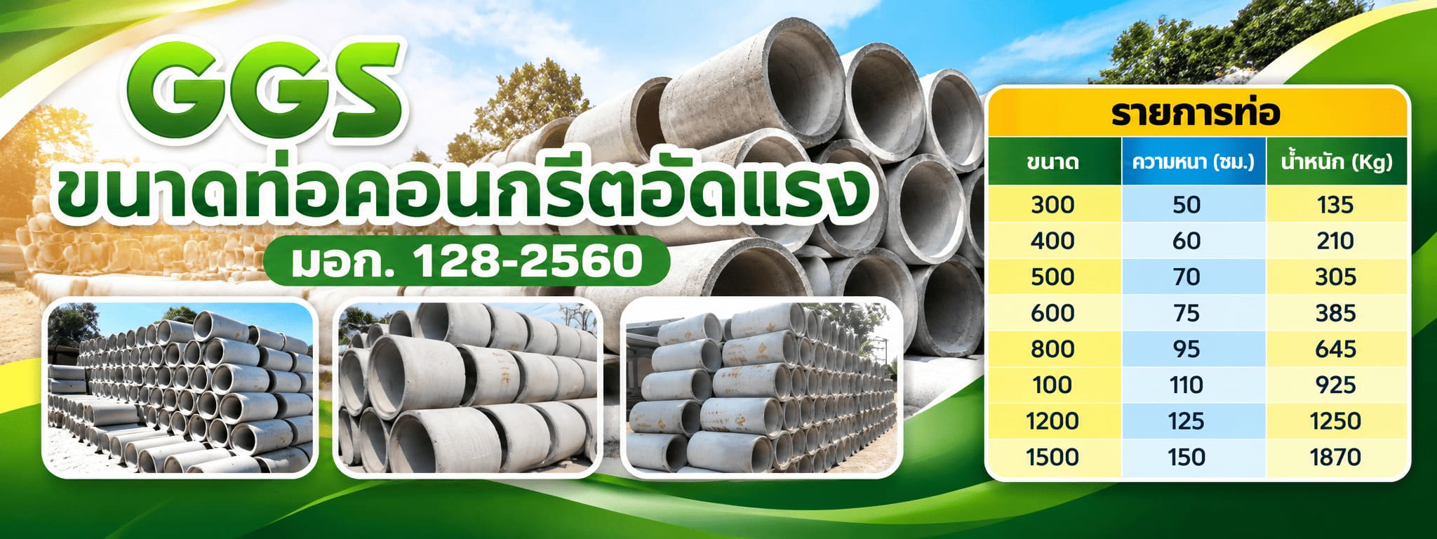 โรงงานผลิตท่อคอนกรีตอัดแรง มหาสารคาม โรงงานผลิตท่อคอนกรีตอัดแรง มหาสารคาม